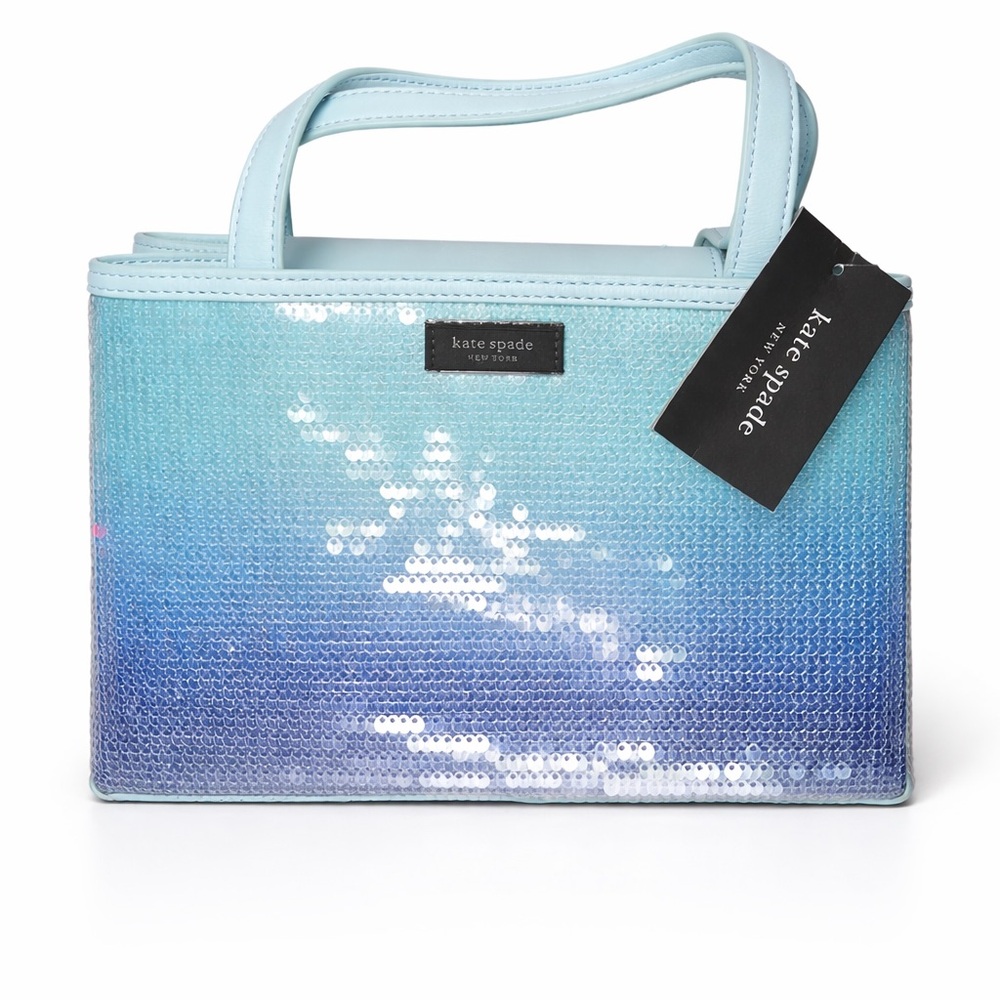 ✨ 💙 Kate Spade New York Sequin Ombre Top Handle Bag – NWT 💙 ✨ - Picture 2 of 9